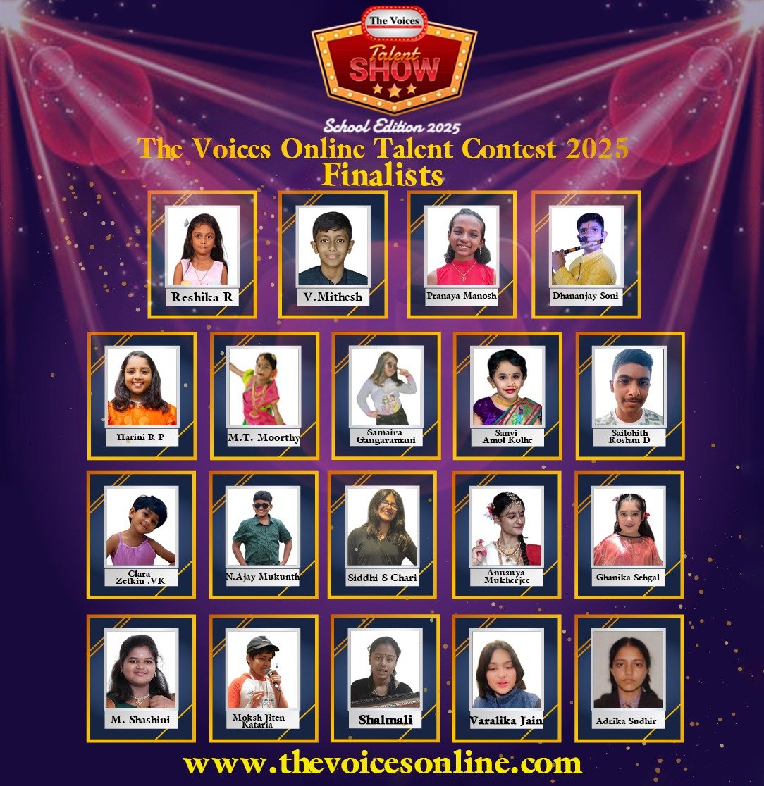 Grand Finale of The Voicesonline Talent Contest 2025 .